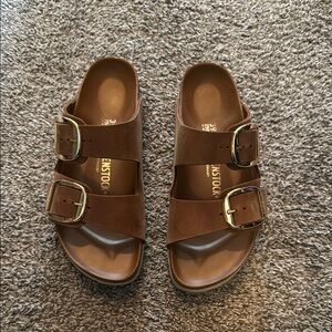 Birkenstock Brown Leather Sandals